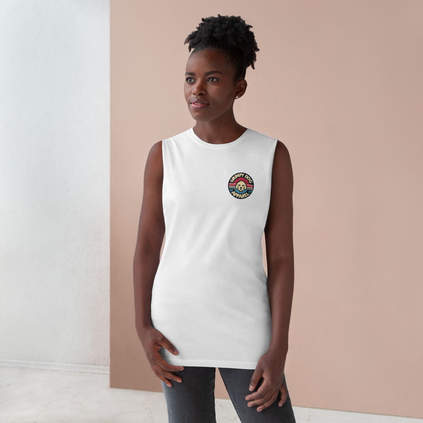 Tank Top - Grumpy Dog Design - Unisex