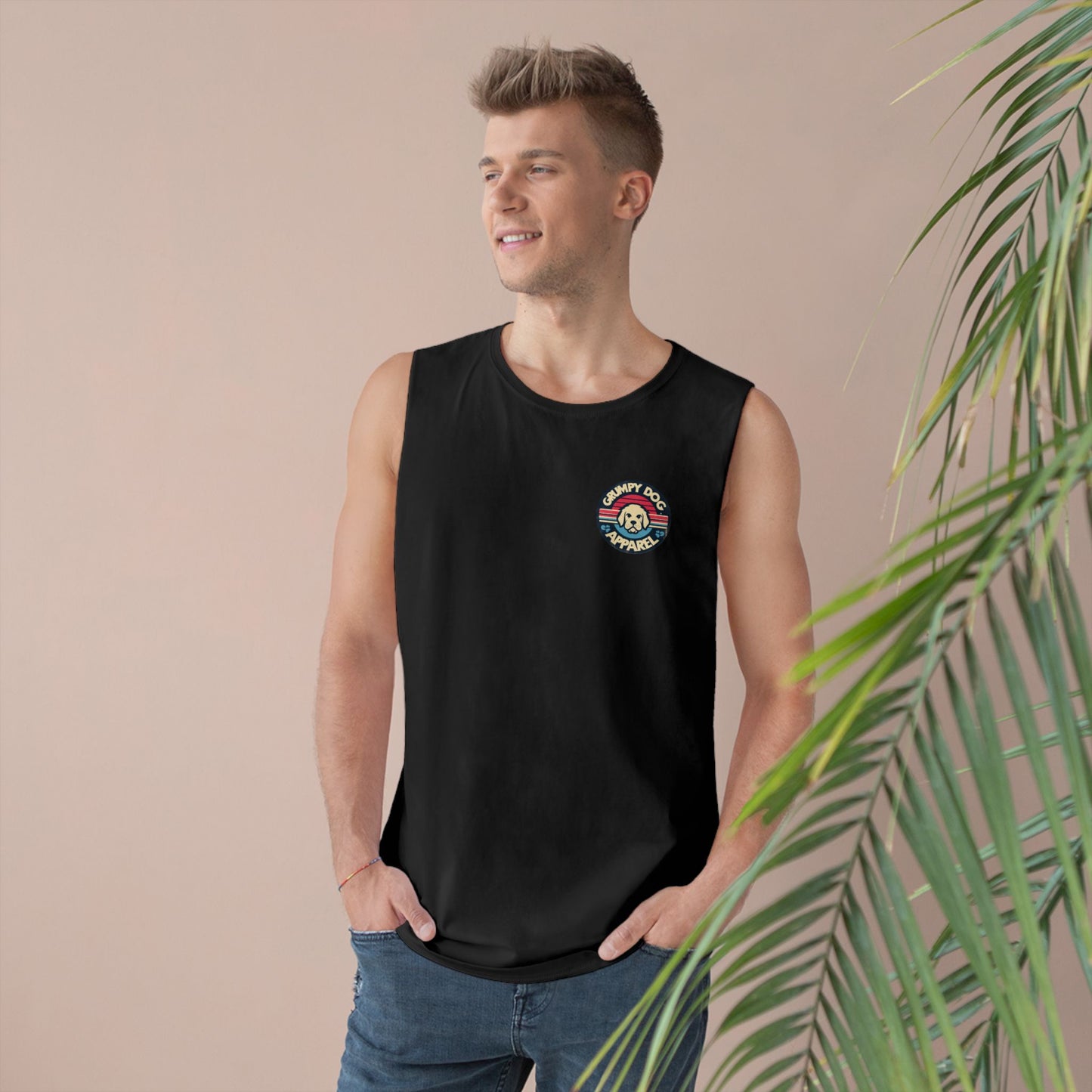 Tank Top - Grumpy Dog Design - Unisex