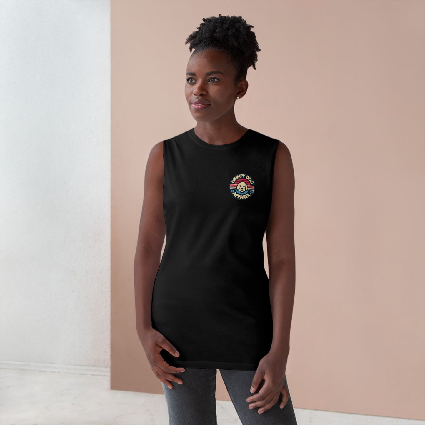 Tank Top - Grumpy Dog Design - Unisex
